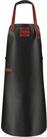 Witloft Lærforkle Svart/Cognac