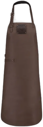 Witloft Lærforkle XL Mørk Brun