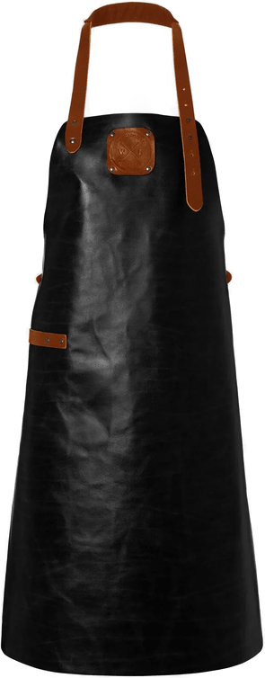 Witloft Lærforkle XL Svart/Kognac