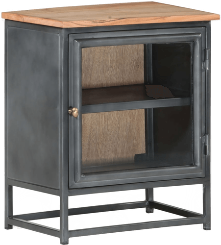 Vidaxl Nattbord grå 40x30x50 cm