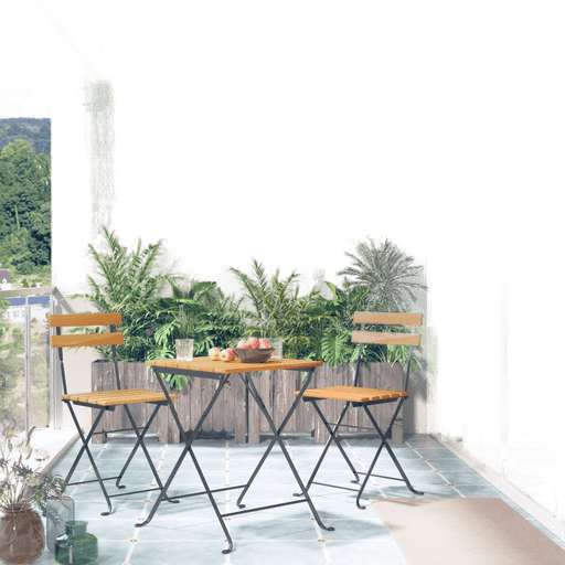 Vidaxl Sammenleggbart bistrosett 3 deler