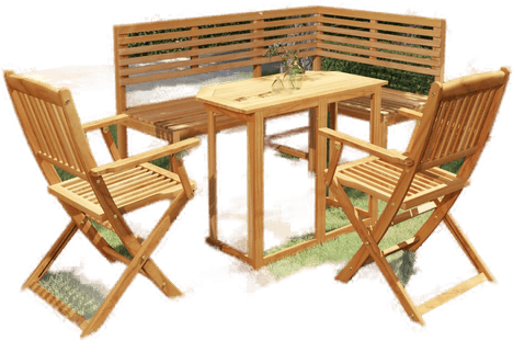 Vidaxl Bistrosett 4 deler