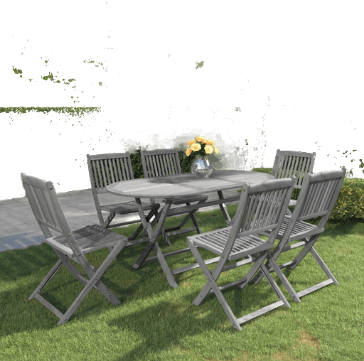 Vidaxl Utendørs spisestue 7 deler
