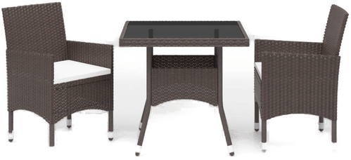 Vidaxl Hagespisegruppe 3 deler