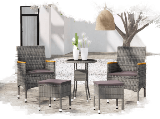 Vidaxl Hagesofagruppe 5 deler