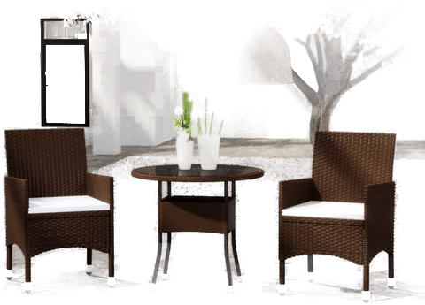 Vidaxl Hagespisegruppe 3 deler