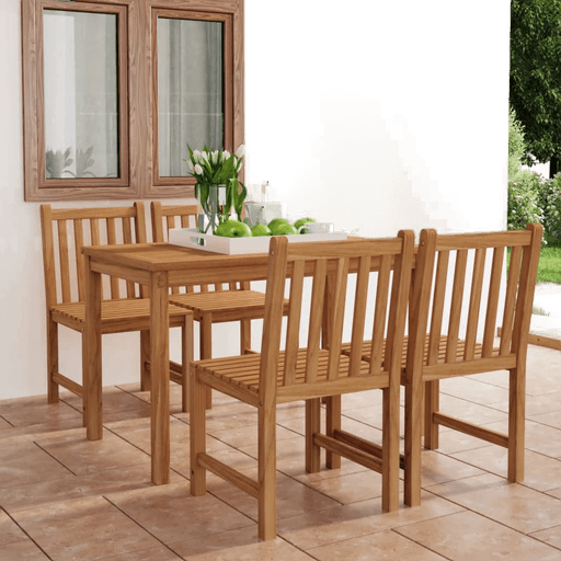 Vidaxl hagespisesett 120x70 cm teak