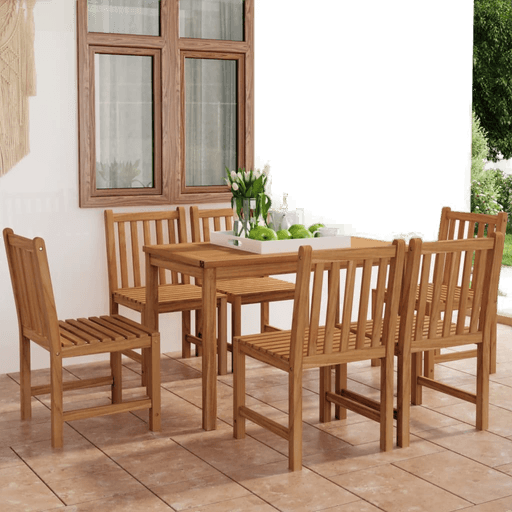 Vidaxl hagespisesett 120x70 cm teak
