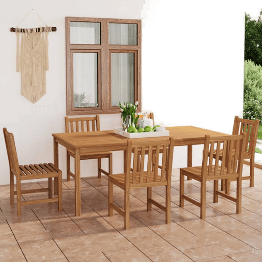 Vidaxl Utendørs spisestue 7 deler