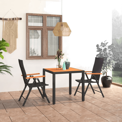 Vidaxl Utendørs spisestue 3 deler