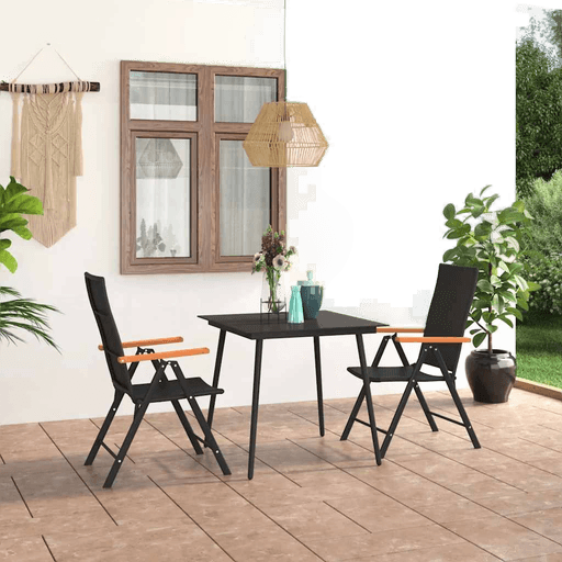 Vidaxl Utendørs spisestue 3 deler