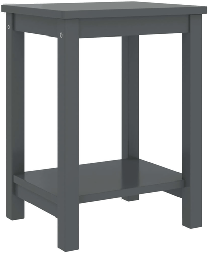 Vidaxl Nattbord mørkegrå 35x30 cm