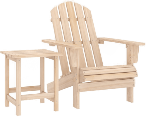 Vidaxl Adirondack hagestol med bord
