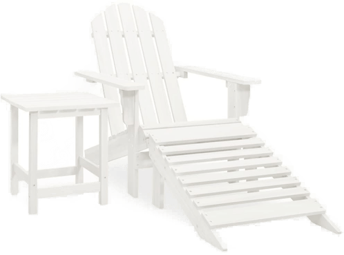 Vidaxl Adirondack hagestol hvit