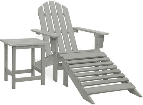 Vidaxl Adirondack hagestol grå