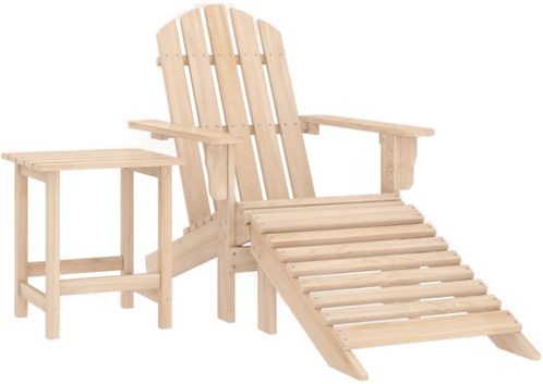 Vidaxl Adirondack hagestol med bord