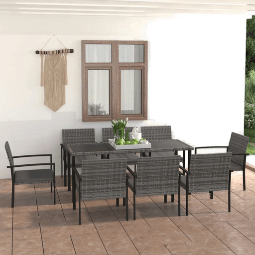 Vidaxl Hagespisegruppe 9 deler