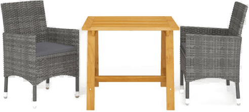 Vidaxl Utendørs spisestue 3 deler