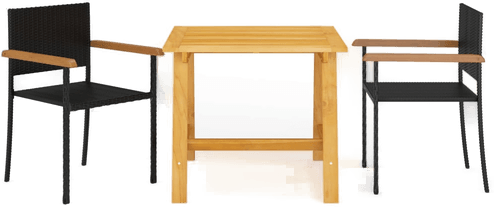 Vidaxl Utendørs spisestue 3 deler