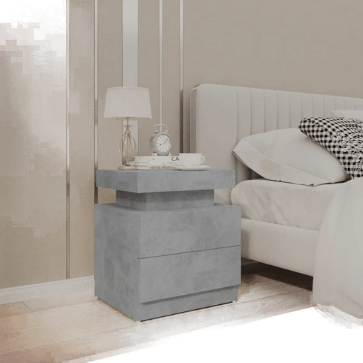 Vidaxl Nattbord betonggrå 45x35 cm