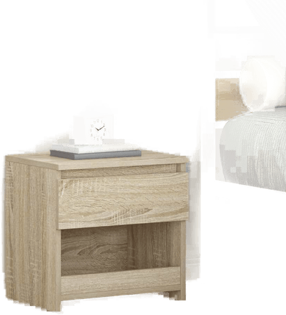 Vidaxl Nattbord sonoma eik 40x30 cm