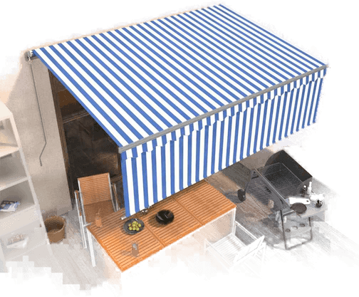 Vidaxl Manuell uttrekkbar markise 4,5x3 m