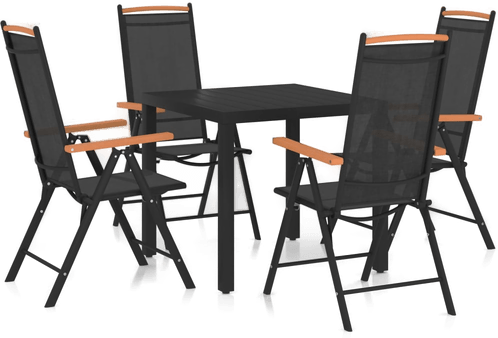 Vidaxl Utendørs spisestue 5 deler