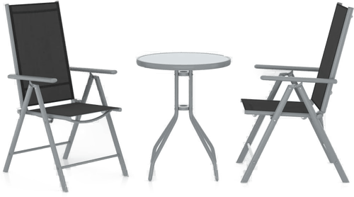 Vidaxl Bistorsett 3 deler sølv