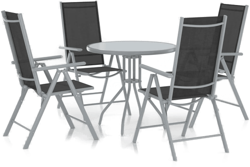 Vidaxl Utendørs spisestue 5 deler