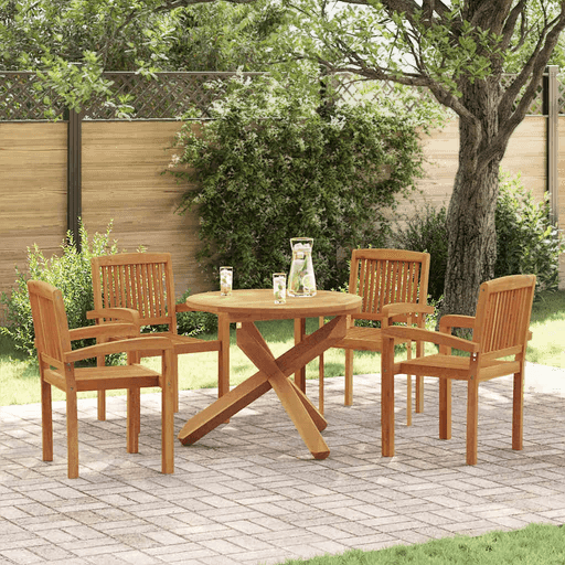 Vidaxl Utendørs spisestue 5 deler