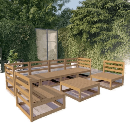 Vidaxl Hagesofagruppe 7 deler