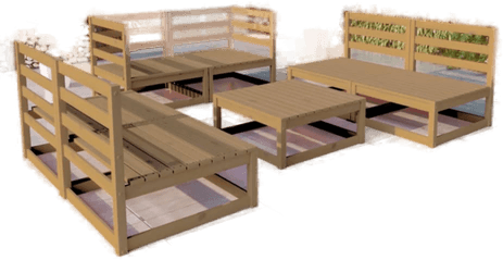 Vidaxl Hagesofagruppe 7 deler