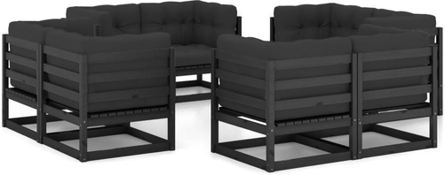 Vidaxl Hagesofagruppe 8 deler