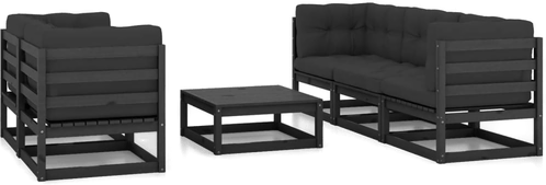 Vidaxl Hagesofagruppe 6 deler