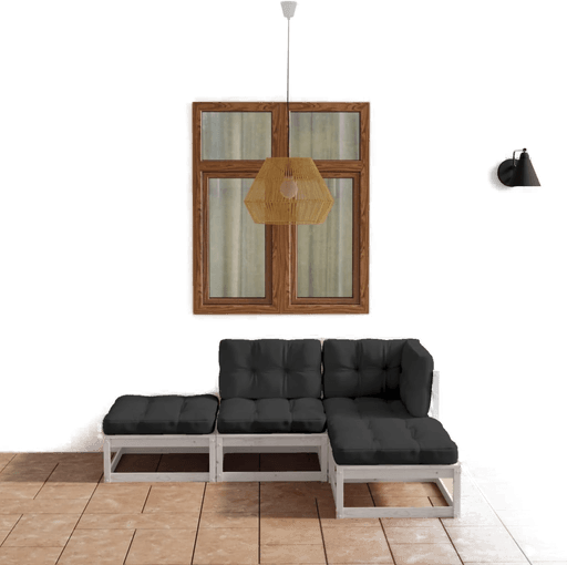 Vidaxl Hagesofagruppe 4 deler