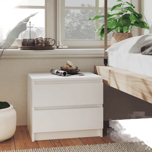 Vidaxl Nattbord hvit 50x39 cm