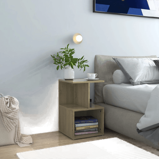 Vidaxl Nattbord sonoma eik 35x35 cm