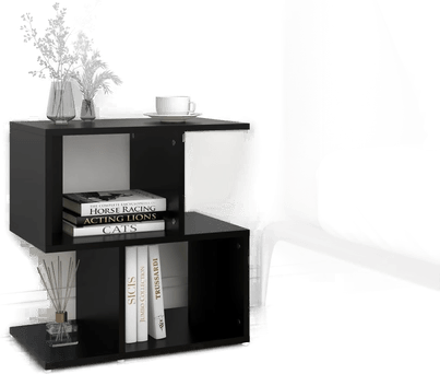 Vidaxl Nattbord svart 50x30 cm