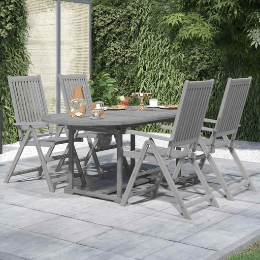 Vidaxl Utendørs spisestue 5 deler