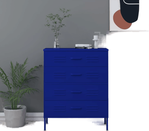 Vidaxl Kommode marineblå 80x35 cm