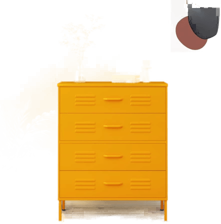 Vidaxl Kommode sennepsgul 80x35 cm