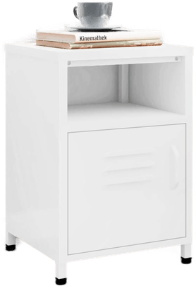 Vidaxl Nattbord hvit 35x35 cm