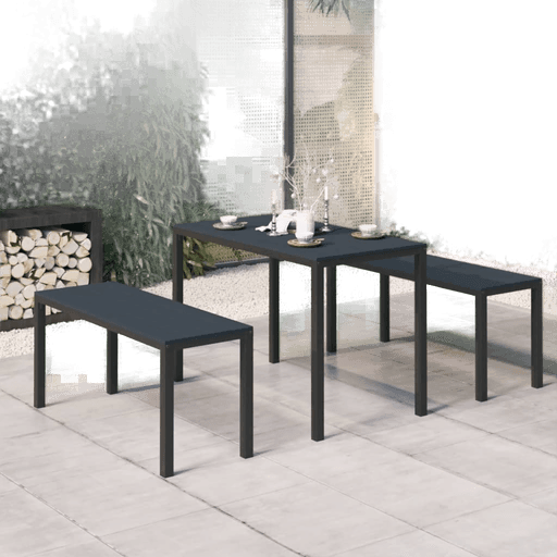 Vidaxl Utendørs spisestue 3 deler