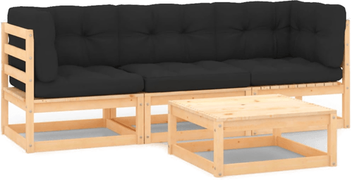 Vidaxl Hagesofagruppe 4 deler