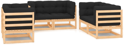 Vidaxl Hagesofagruppe 6 deler