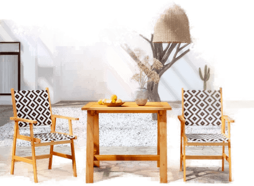 Vidaxl Hagespisestue 3 deler