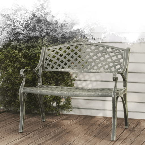 Vidaxl Hagebenk 102 cm grønn