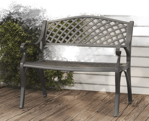 Vidaxl Hagebenk 102 cm svart