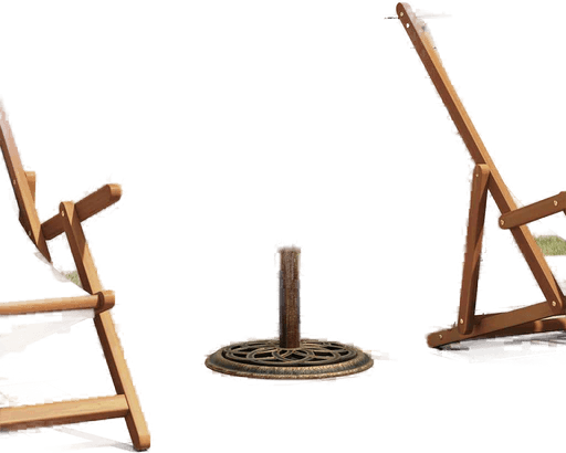 Vidaxl Parasollbase bronse 44x44 cm