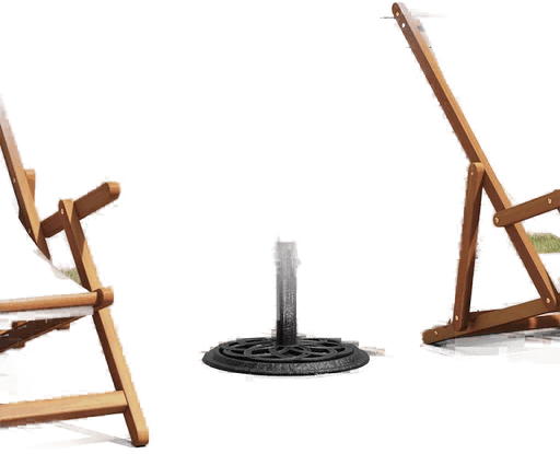 Vidaxl Parasollbase svart 44x44 cm